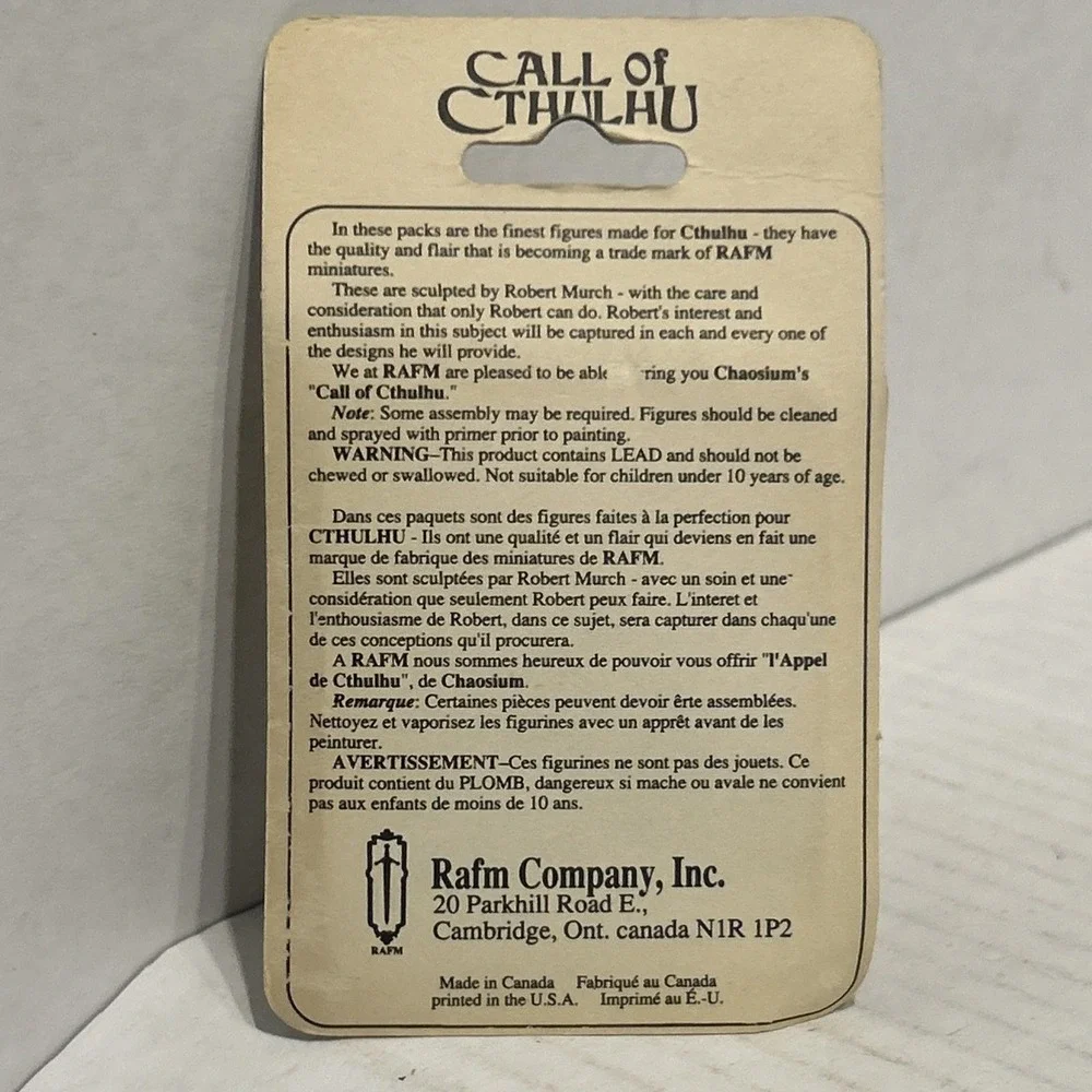 RAFM: 28mm Metal Miniatures Blister for‎ Call of Cthulhu - SERPENTMEN